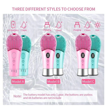 Electric Skin Scrubber Facial Brush